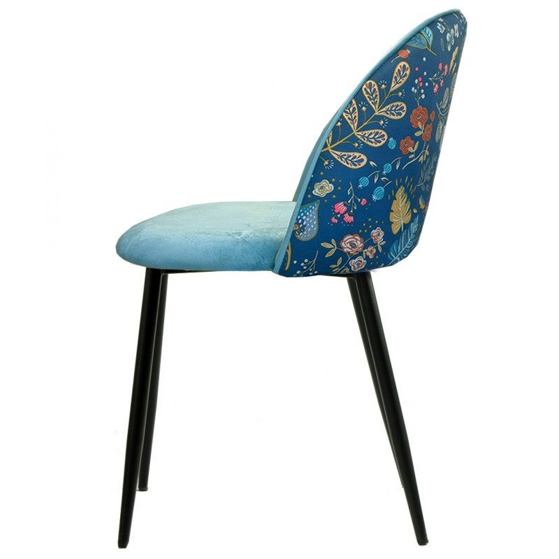 Silla MAEL LUIS   white  blue - SILLAS