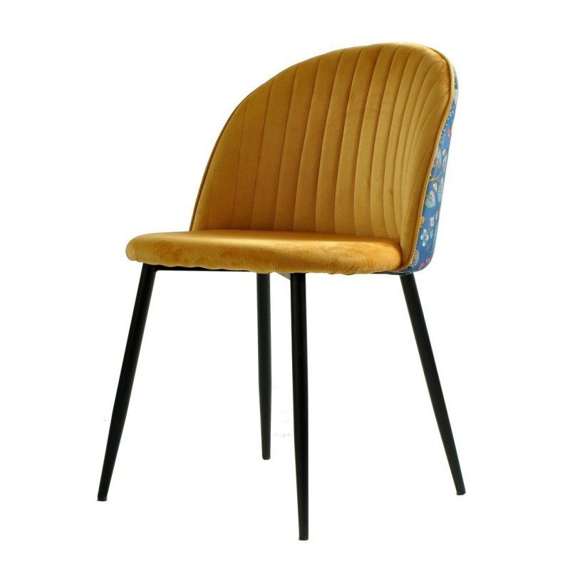 Silla MAEL LUCAN   white  yellow - SILLAS