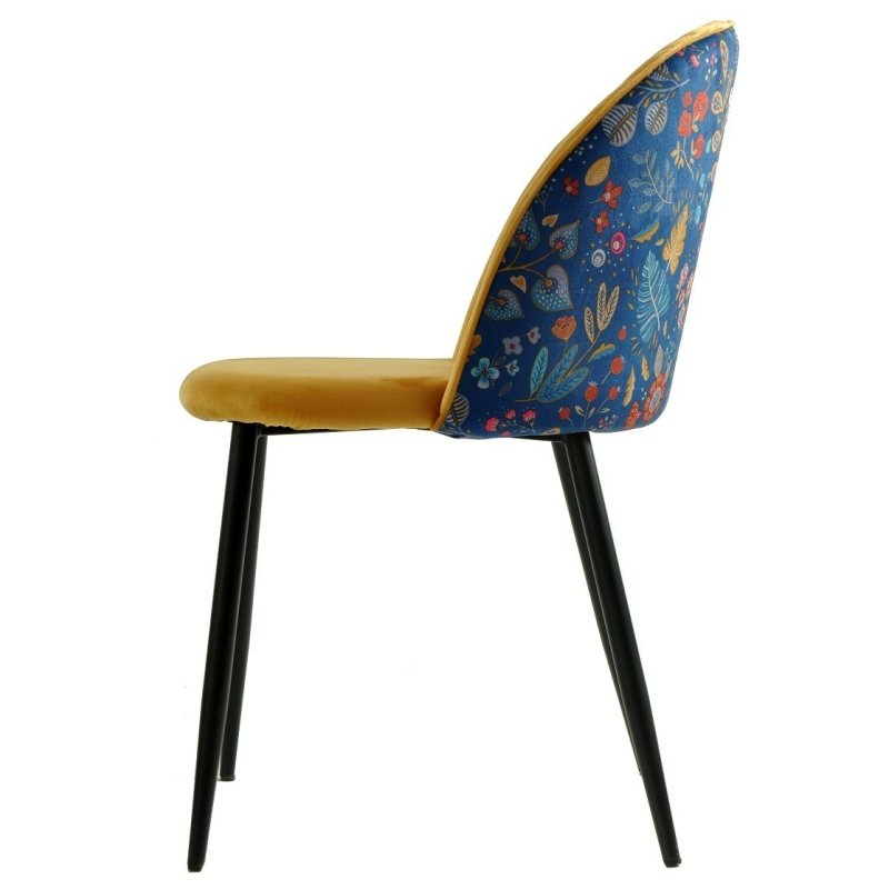 Silla MAEL LUCAN   white  yellow - SILLAS