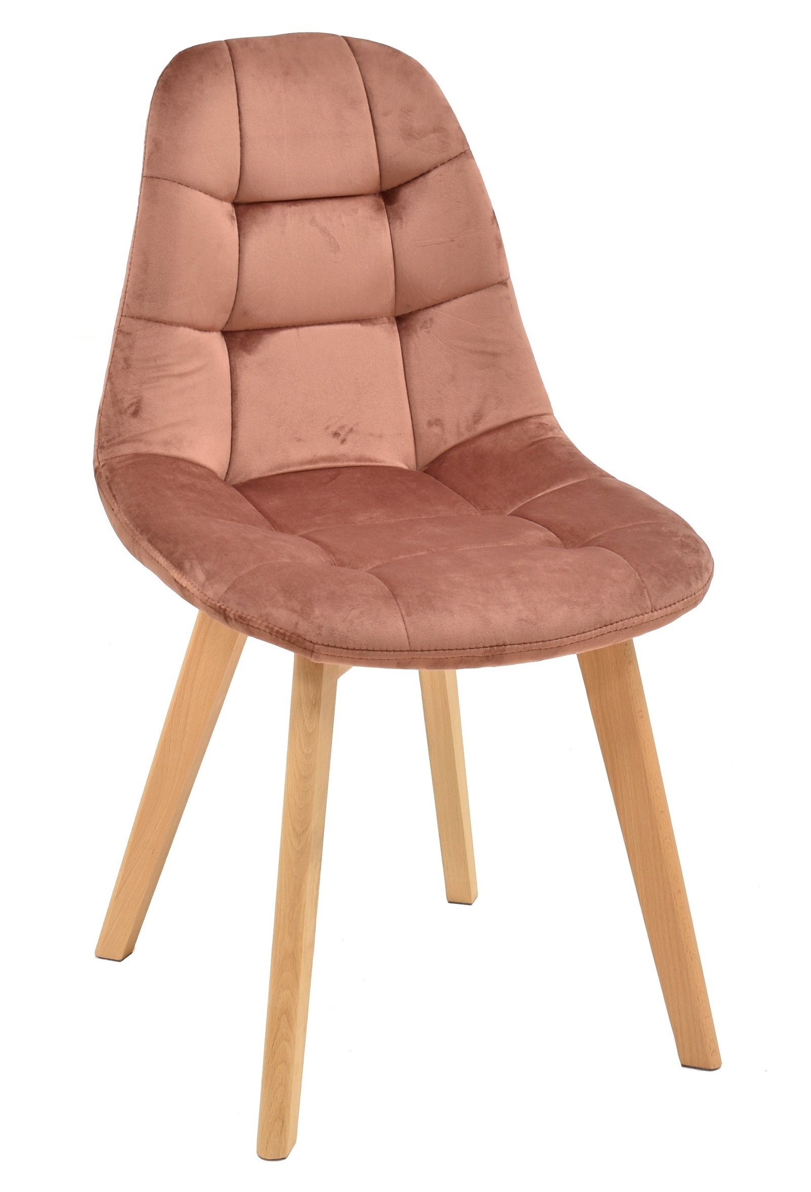 silla-lorena-madera-tapizada-velvet-rosa-coral.jpg Silla CORA white pink coral - SILLAS