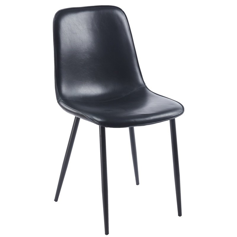 Silla ELFIÑAPE  simill vintage black - SILLAS