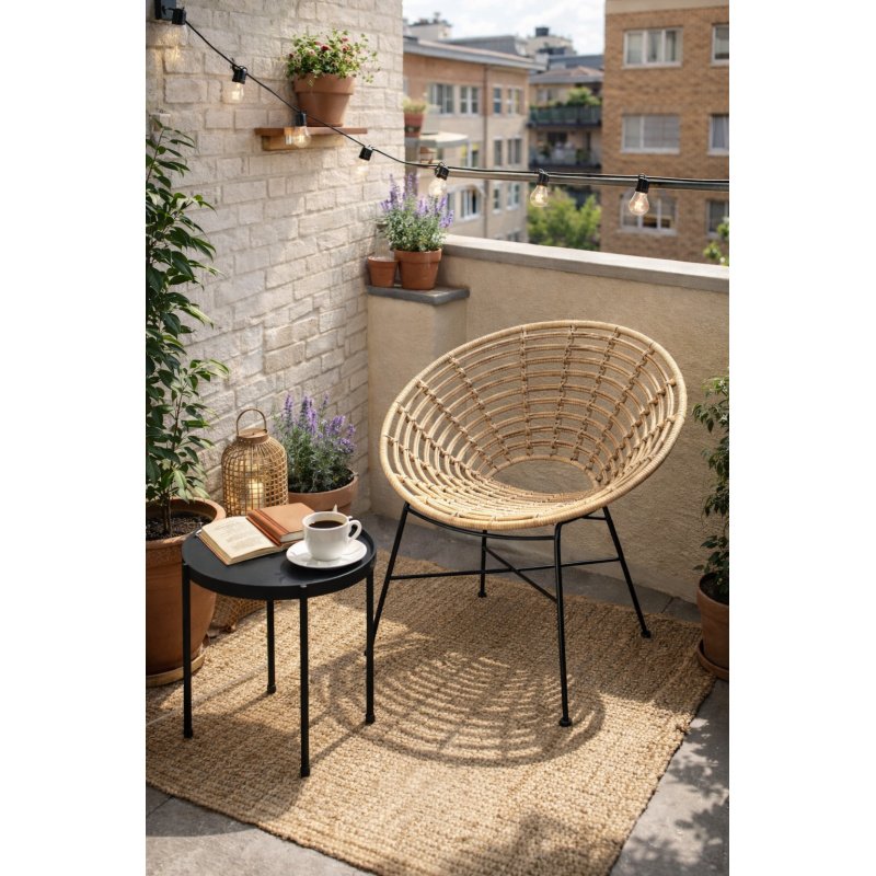Sillon ZENON   beige - Sillas de ratán y cuerda