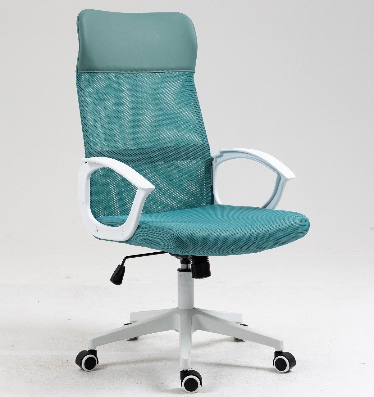 sillon-de-oficina-verton-blanco-malla-y-asiento-verde.jpg Sillon oficina NEXO white - OFICINA