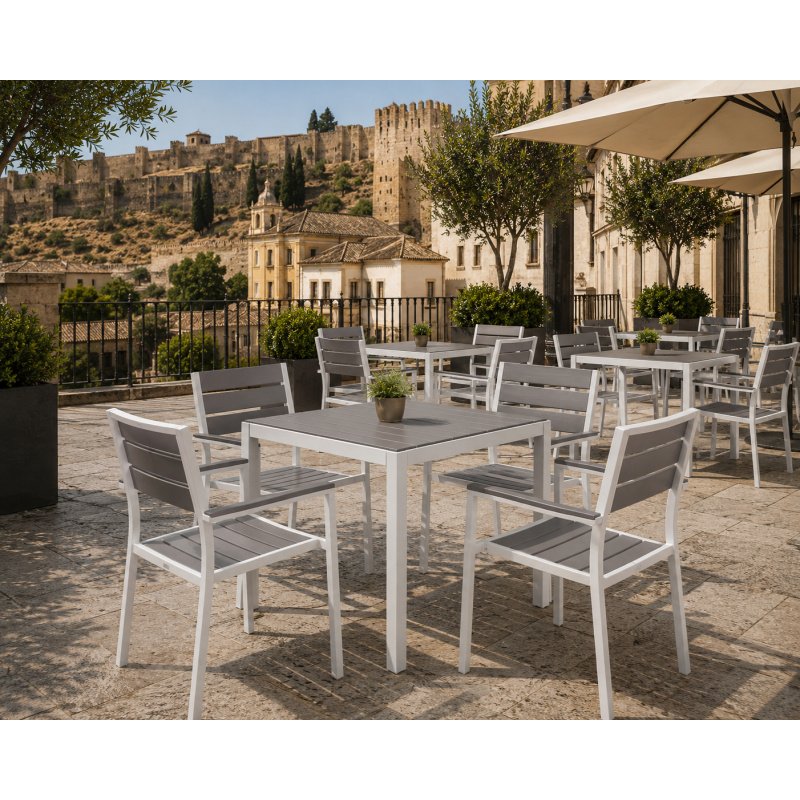 Sillón LDIBARIGA  white  grey - SILLAS