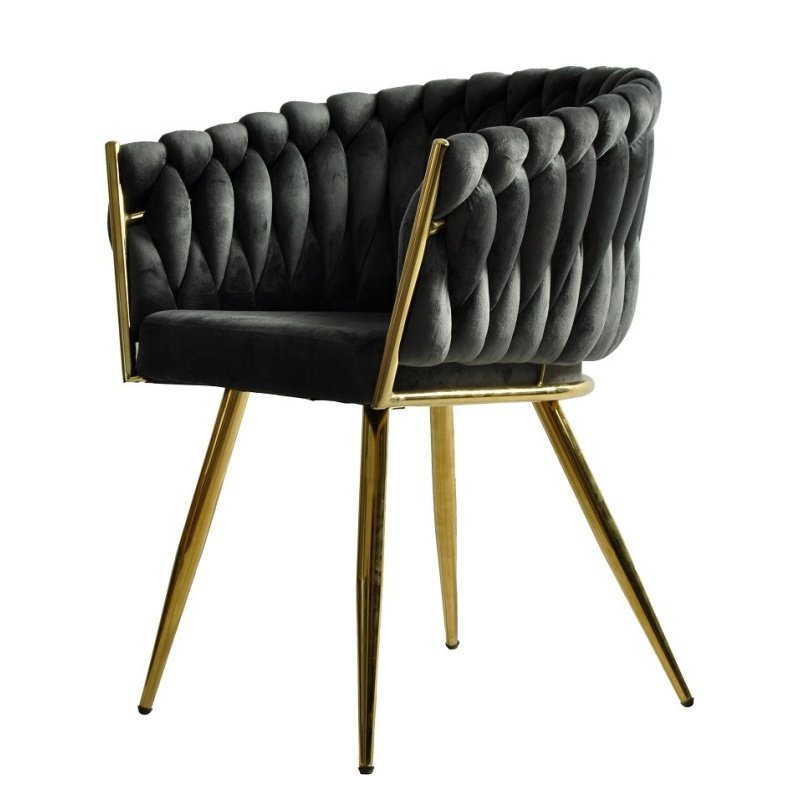 Sillon LORENZO  dorado  white  grey oscuro - SILLAS