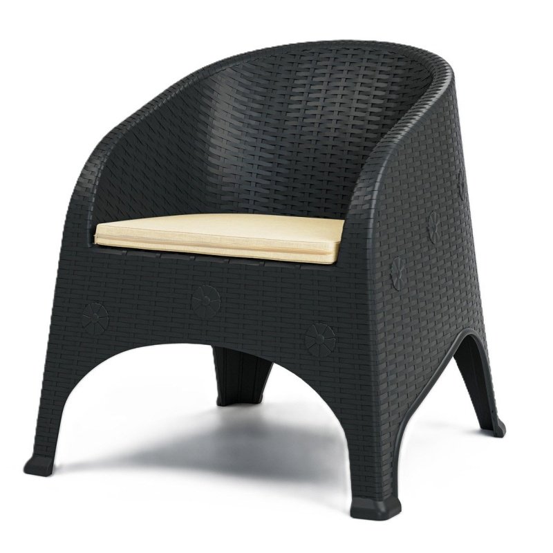 Sillón SURF brown chocolate beige - SILLAS