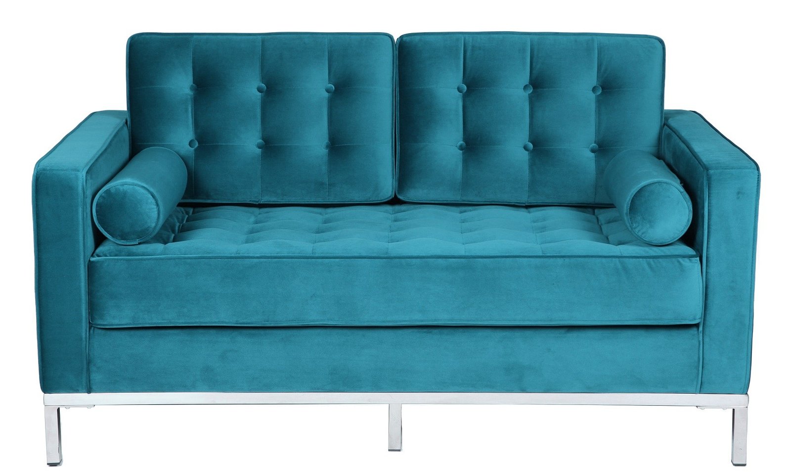 sofa-arles-2-plazas-tejido-velvet-turquesa-1.jpg Sofa HERNAN 2 plazas white turquesa - Sofá de 2 plazas