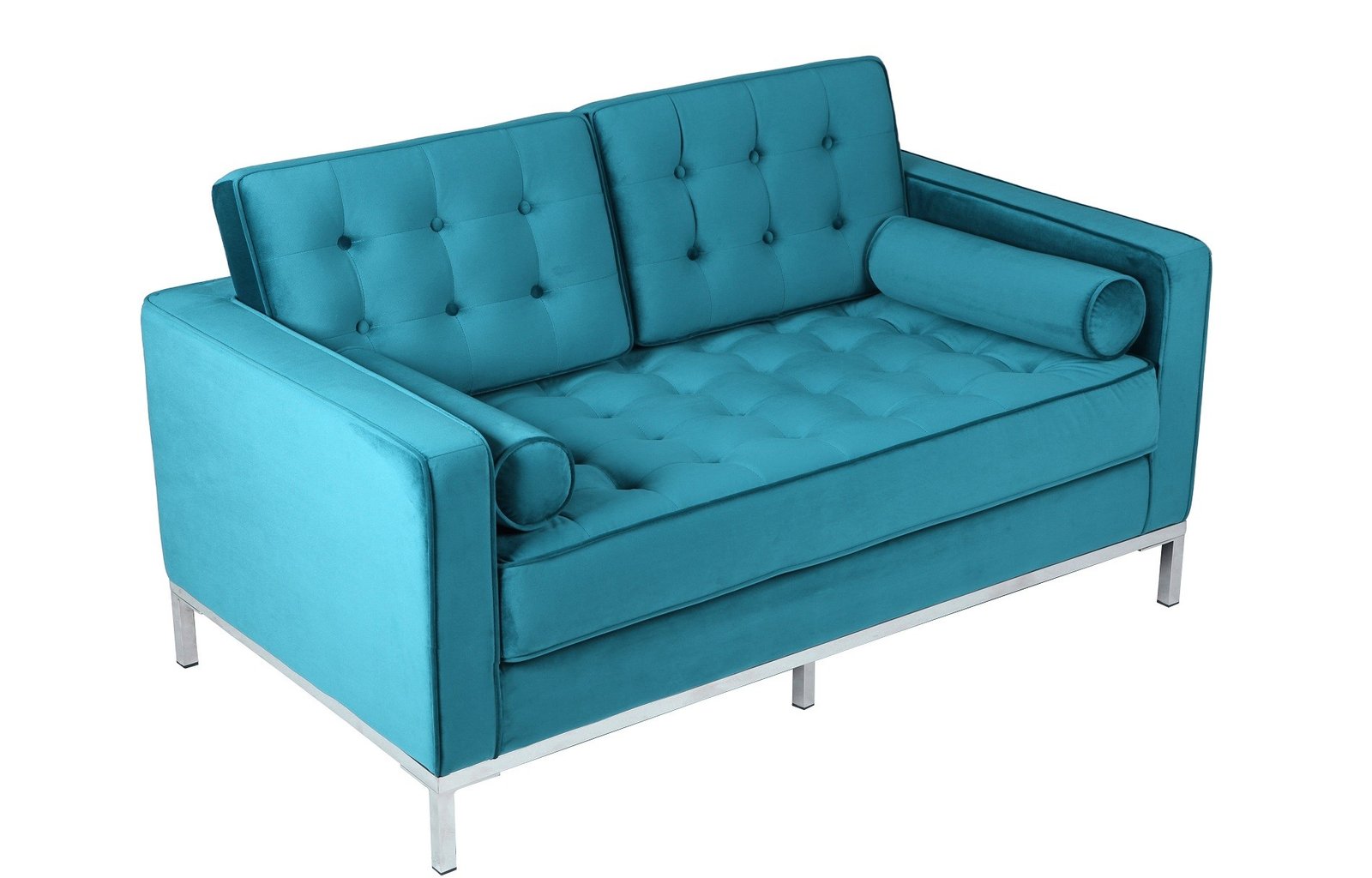 sofa-arles-2-plazas-tejido-velvet-turquesa-3.jpg Sofa HERNAN 2 plazas white turquesa - Sofá de 2 plazas