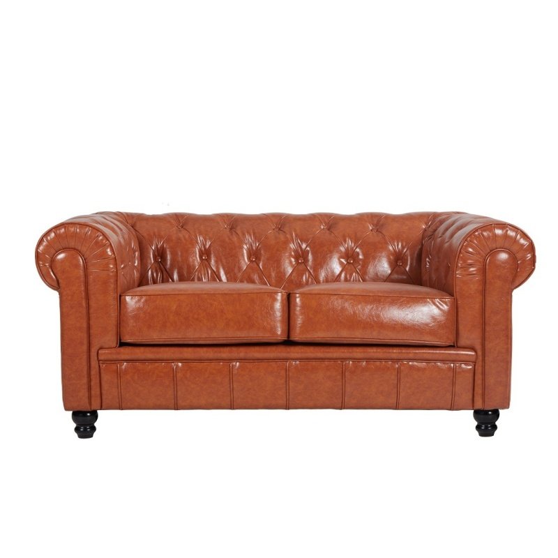 Sofa SOFIA FED 2 plazas simill cuero vintage - Sofá de 2 plazas