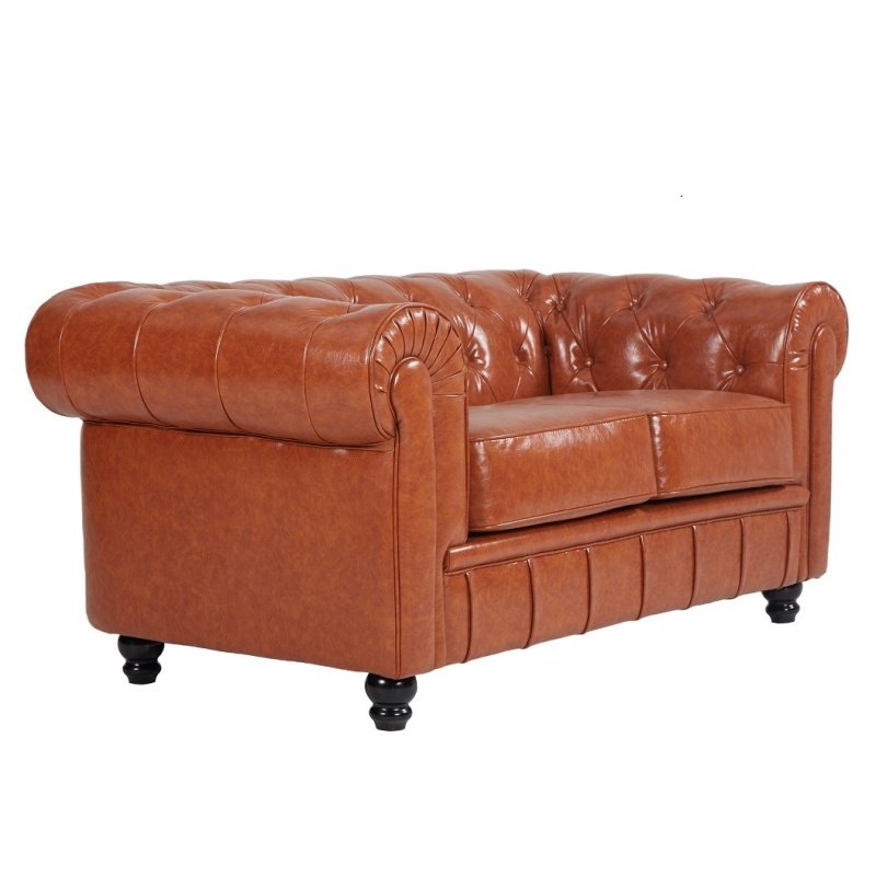 Sofa SOFIA FED 2 plazas simill cuero vintage - Sofá de 2 plazas