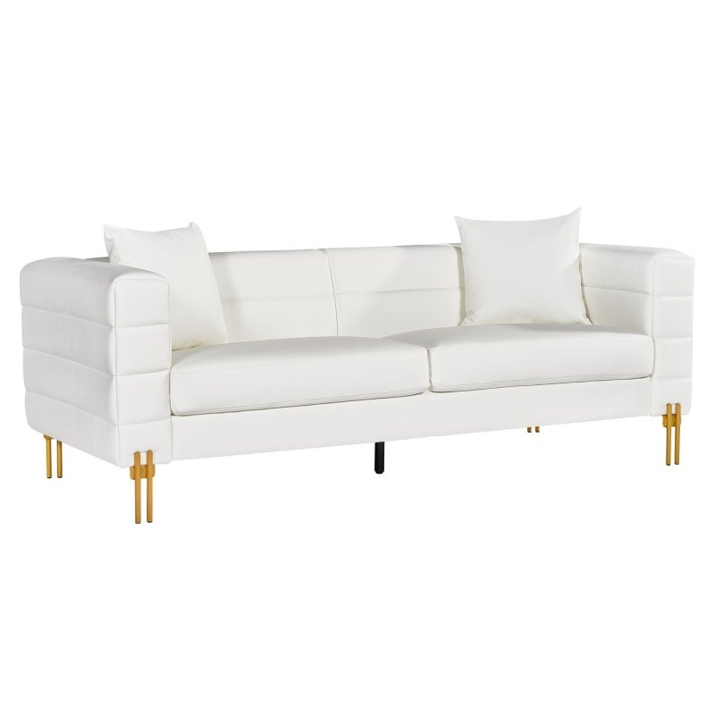 Sofá OSRILA 3 plazas  simill white - SOFAS