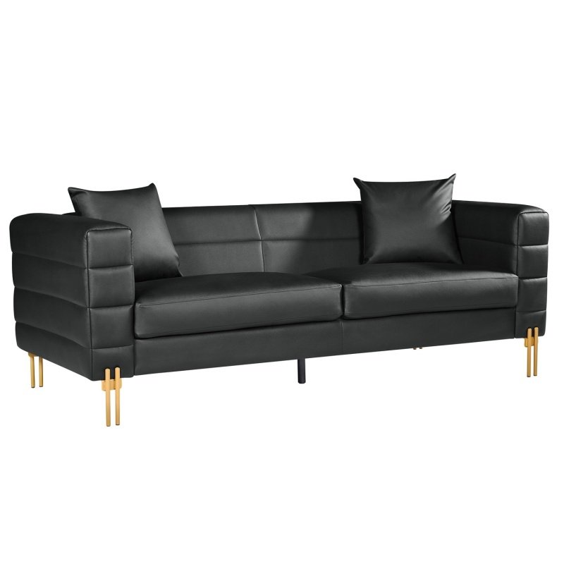 Sofá OSRILA 3 plazas  simill black - SOFAS