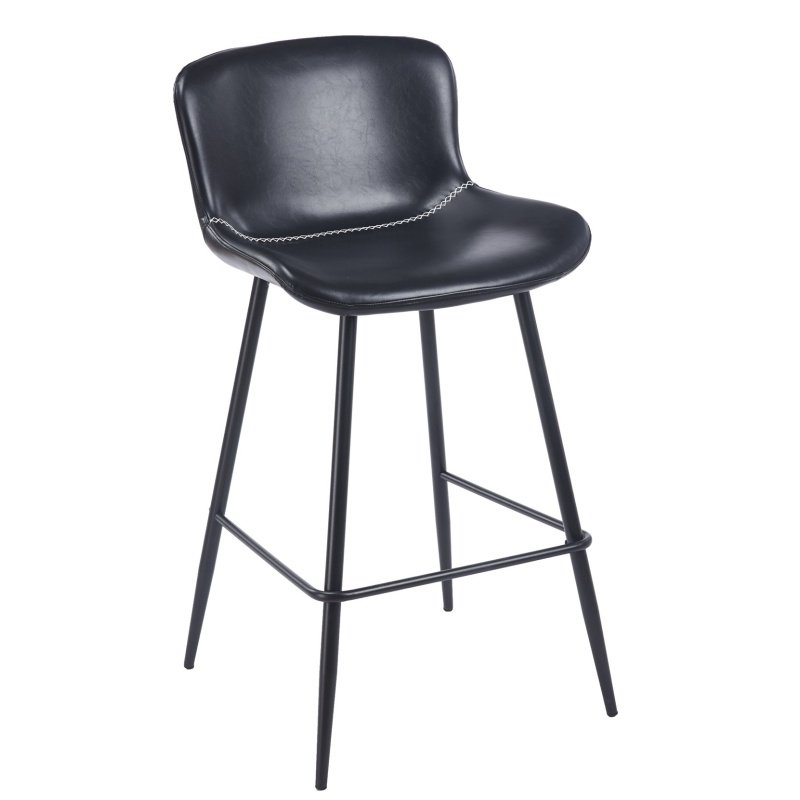 Taburete MPERSA simill vintage black - TABURETES