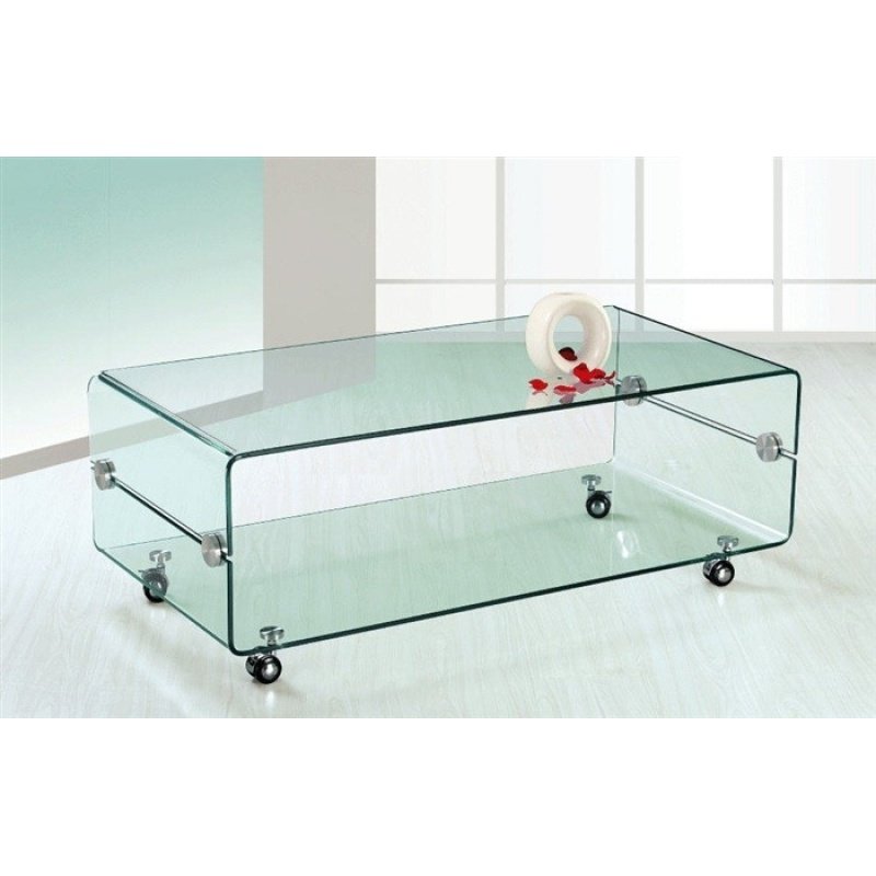 Mesa Vitralea 120×60 vidrio rodante - Mesas auxiliares y de centro