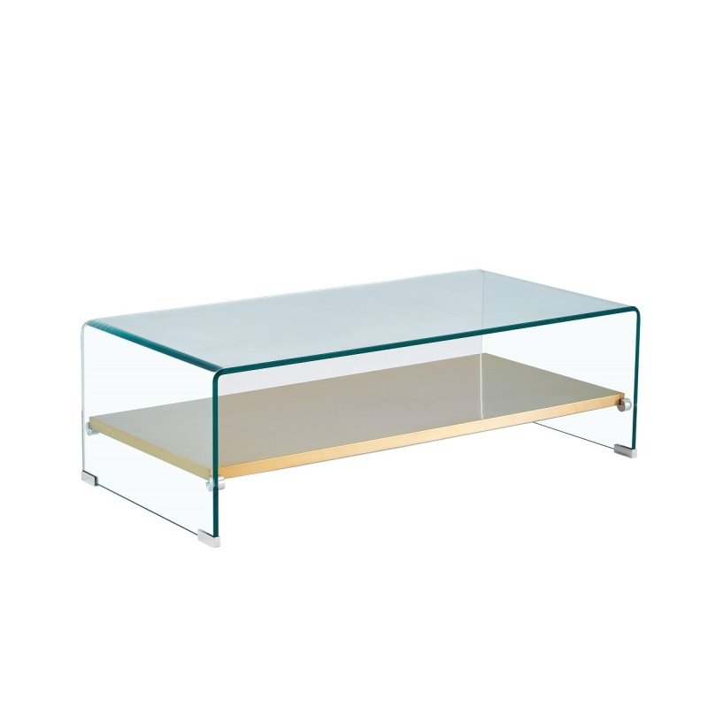 Mesa Veloria 110×55 vidrio aux. - Mesas auxiliares y de centro