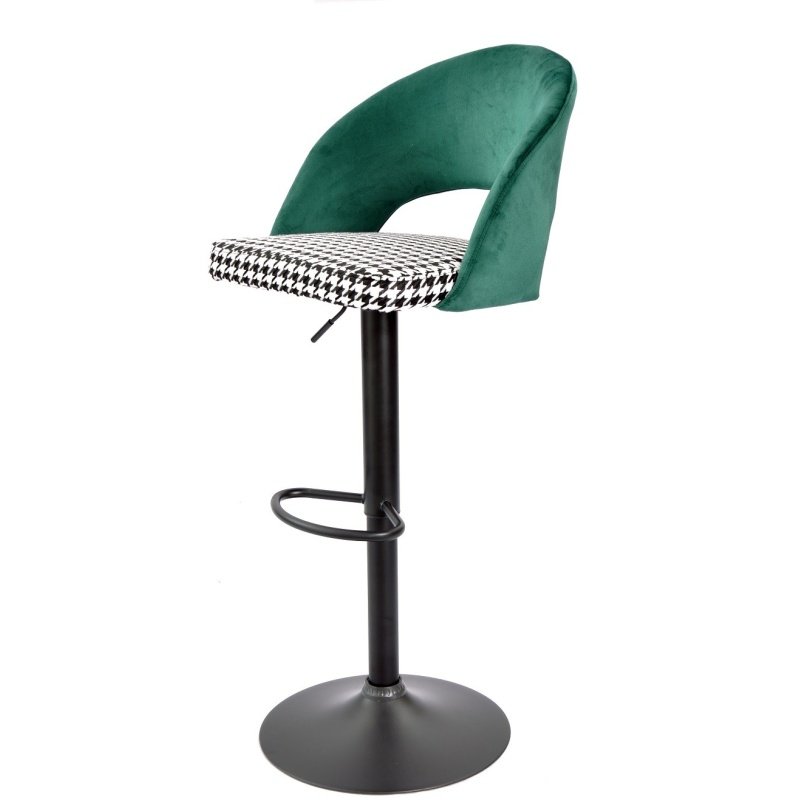 Taburete Altoria Green Black ajust. - TABURETES